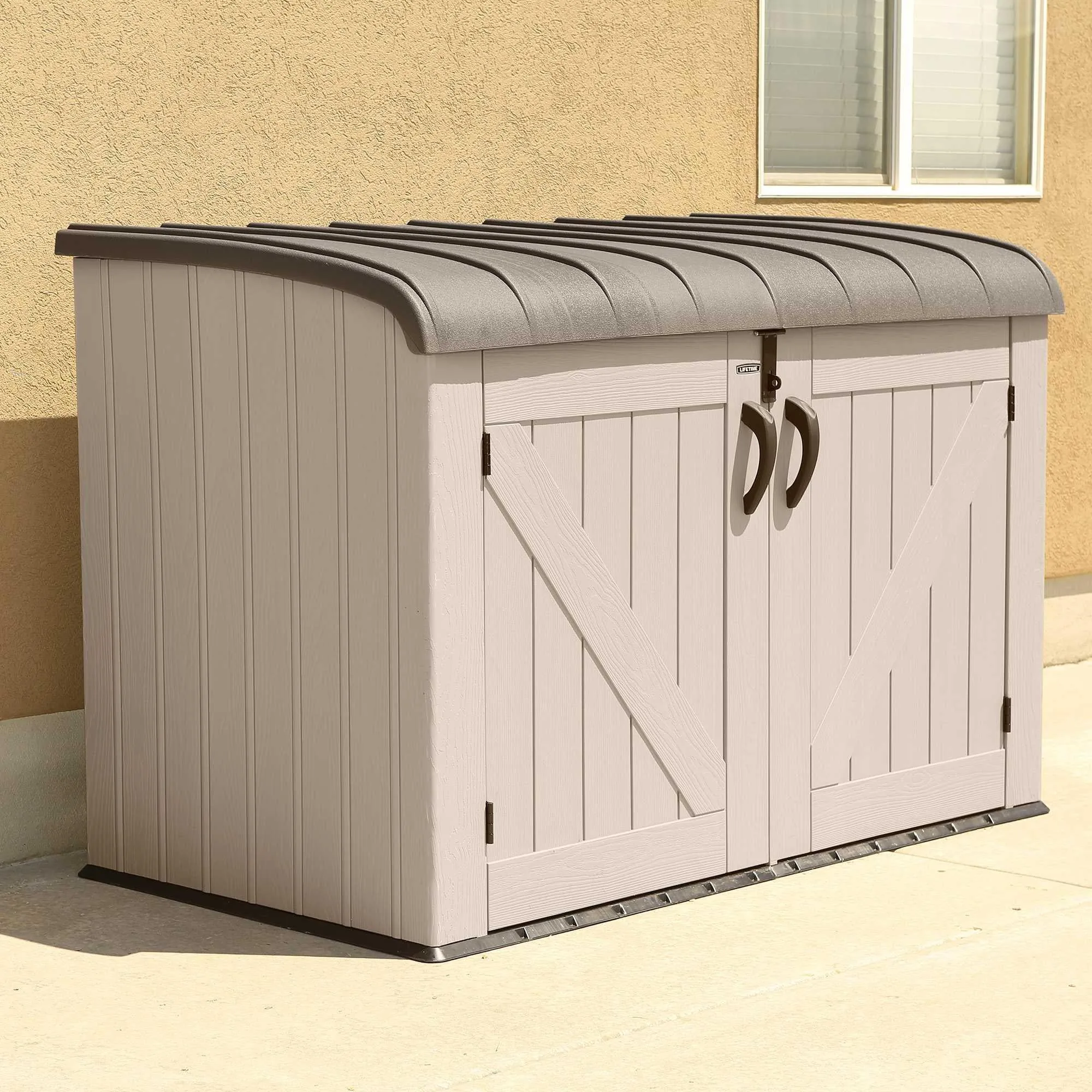 Lifetime Horizontal Storage Shed (75 Cubic Feet) – 60170