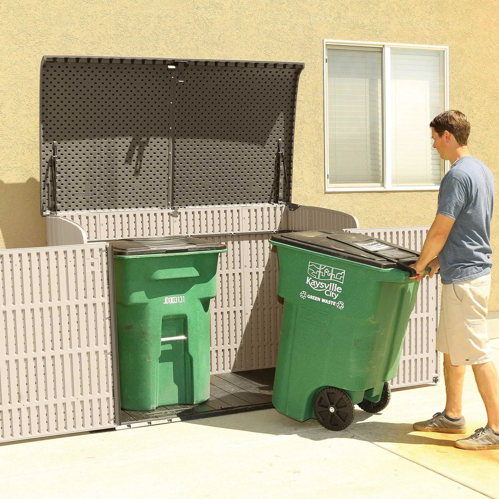 Lifetime Horizontal Storage Shed (75 Cubic Feet) – 60170
