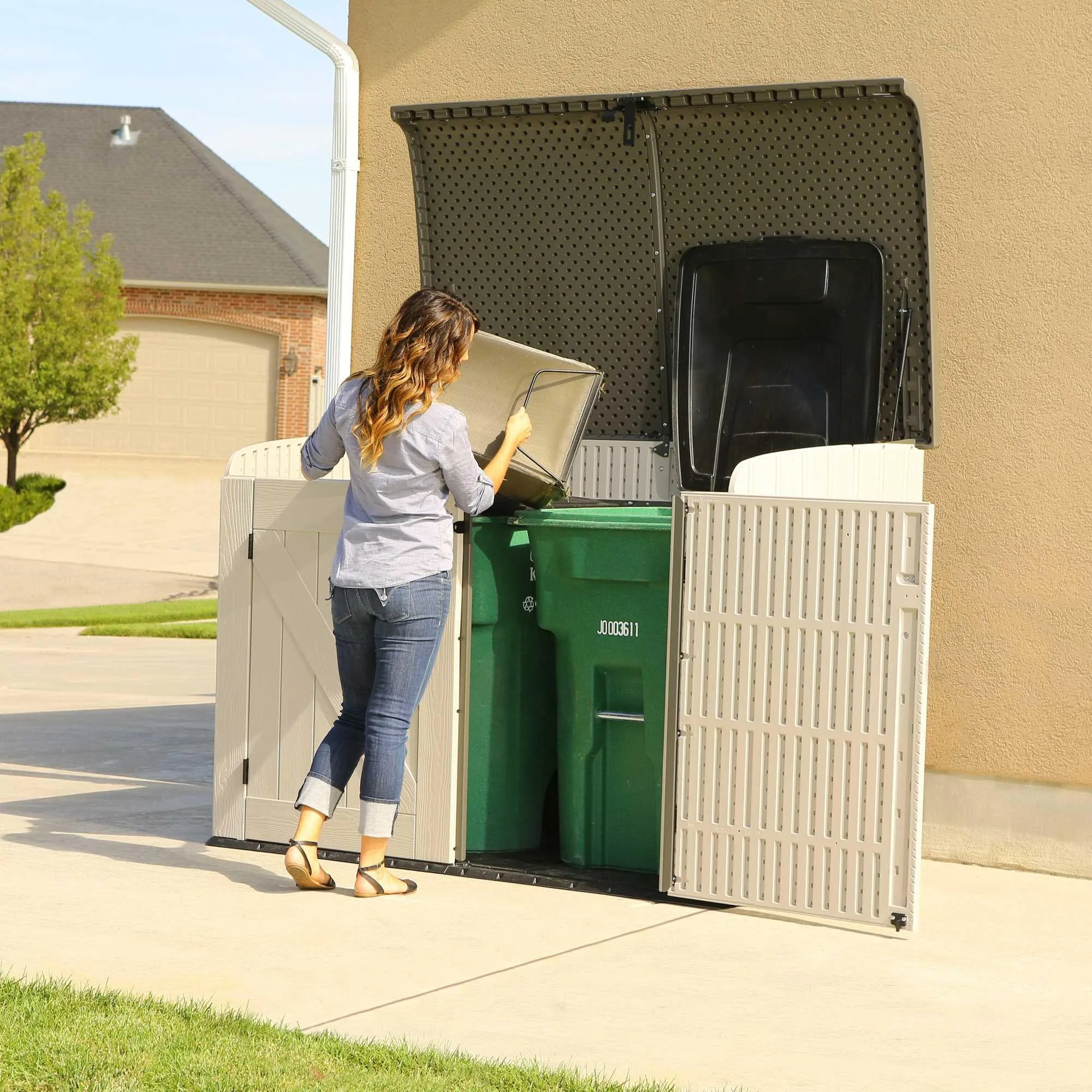 Lifetime Horizontal Storage Shed (75 Cubic Feet) – 60170