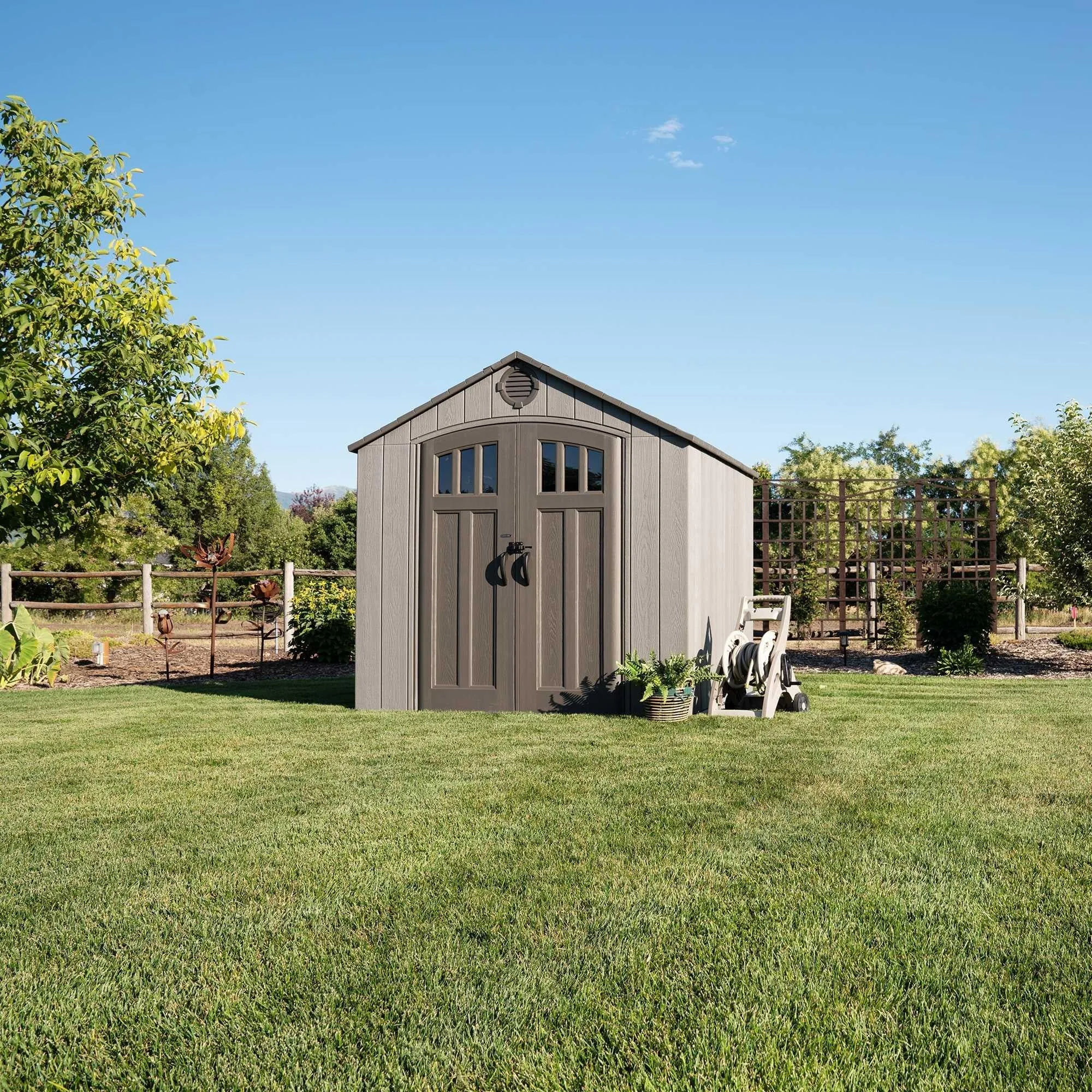 Lifetime 8 Ft. X 7.5 Ft. Outdoor Storage Shed – 60370