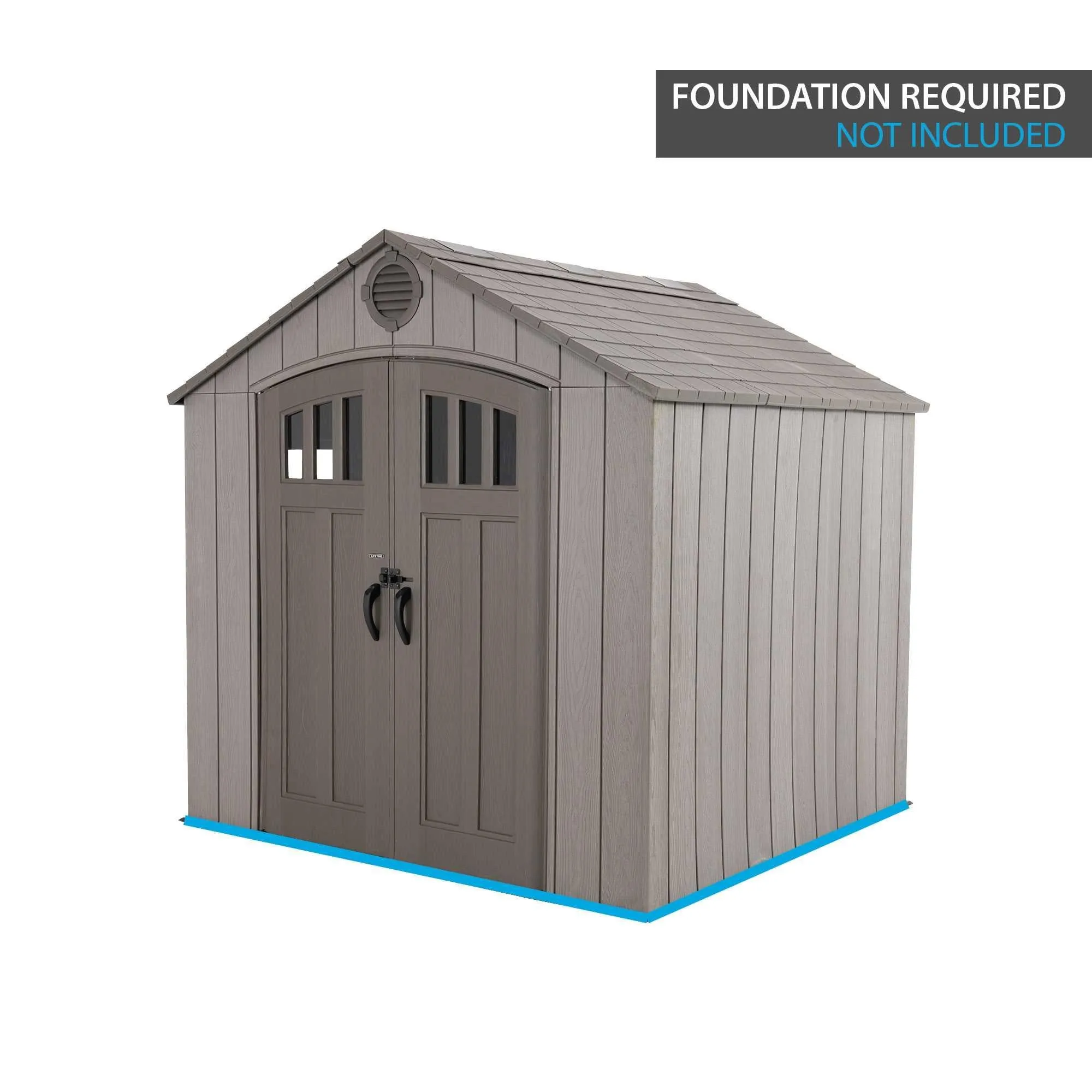 Lifetime 8 Ft. X 7.5 Ft. Outdoor Storage Shed – 60370
