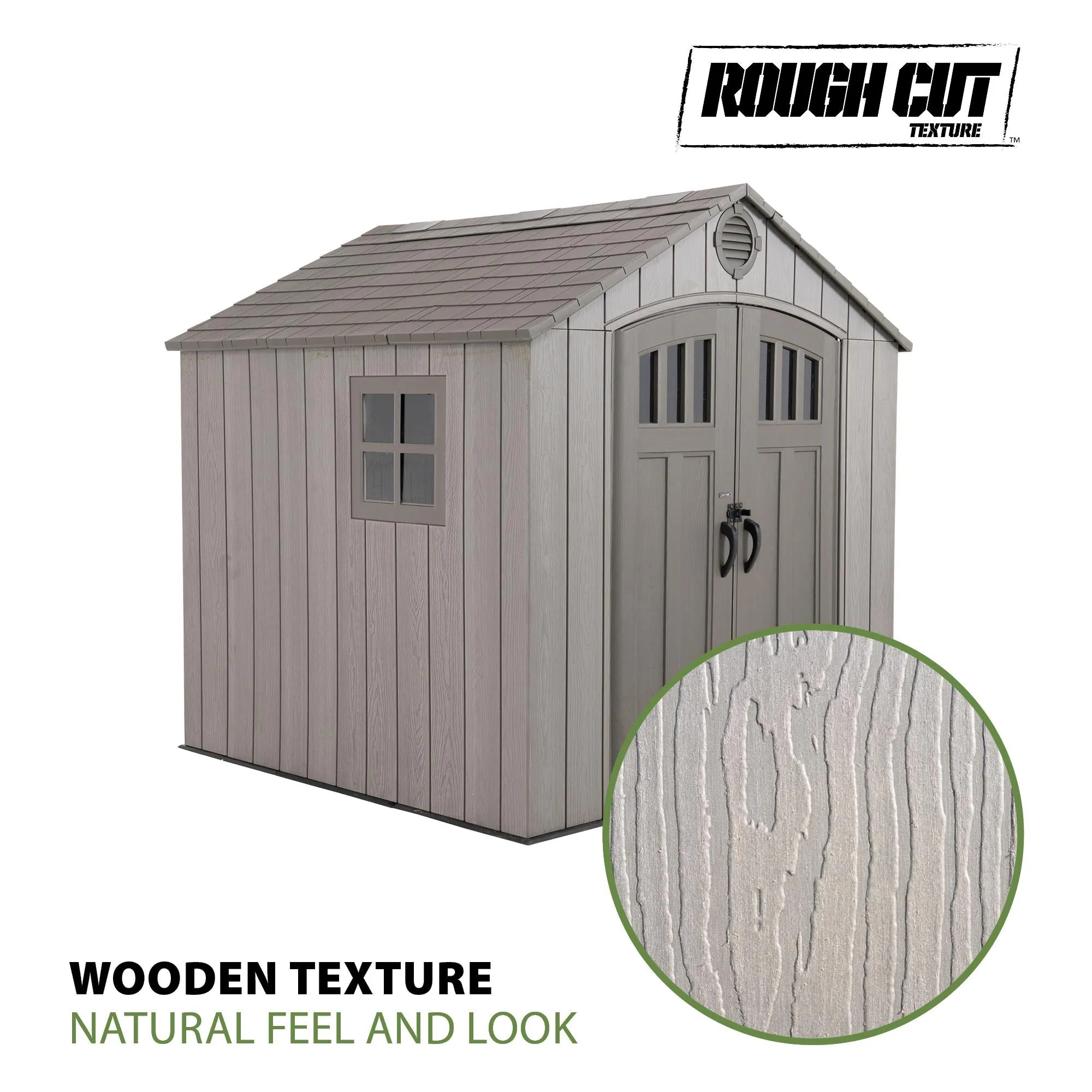 Lifetime 8 Ft. X 7.5 Ft. Outdoor Storage Shed – 60370