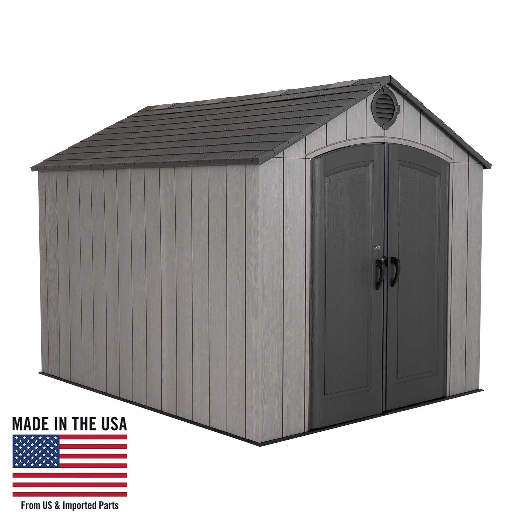 Lifetime 8 Ft. X 10 Ft. Outdoor Storage Shed – 60356