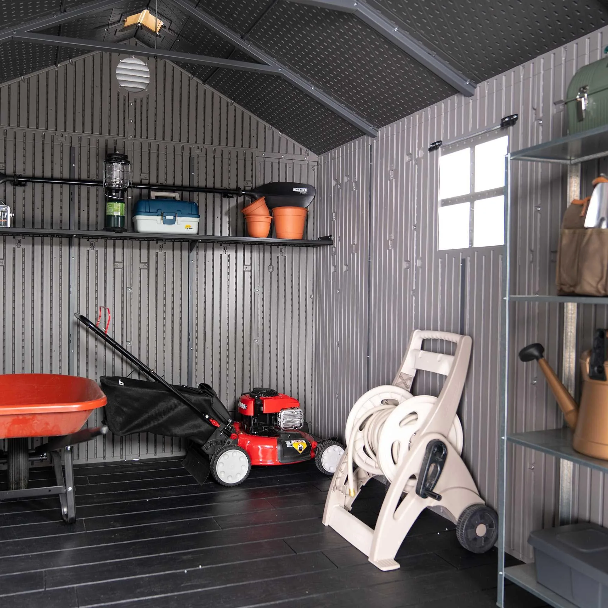 Lifetime 8 Ft. X 10 Ft. Outdoor Storage Shed – 60356