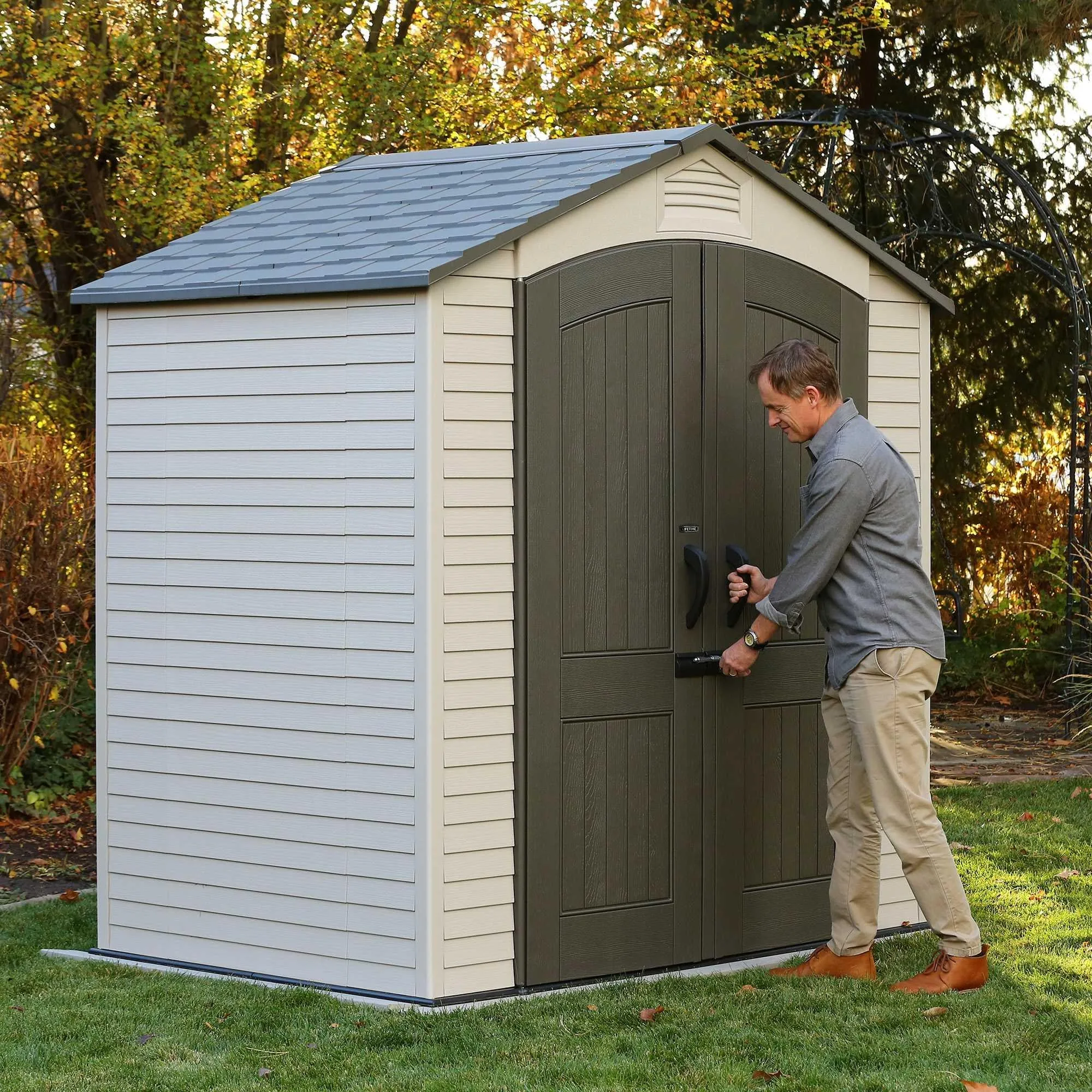 Lifetime 7 Ft. X 4.5 Ft. Outdoor Storage Shed – 60057