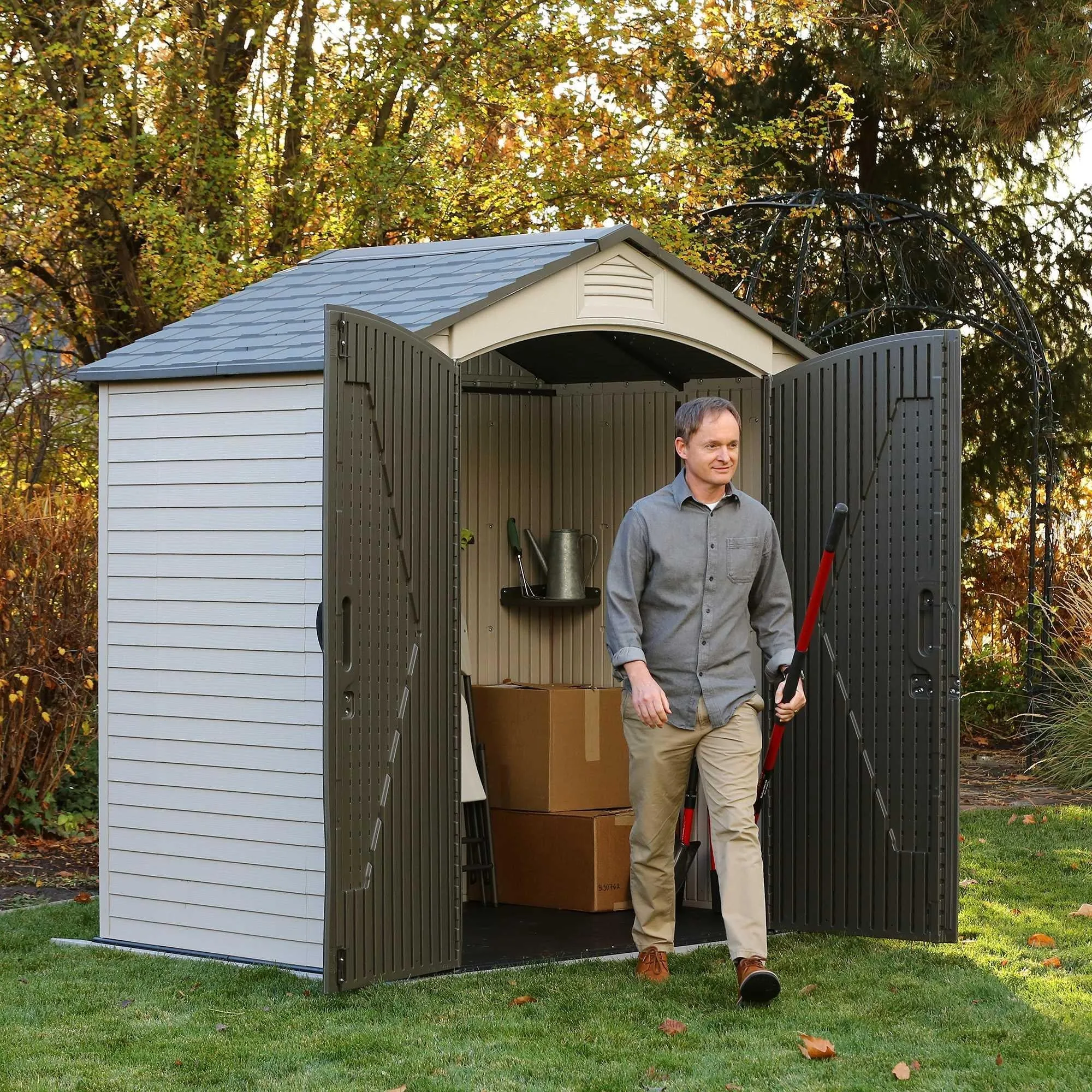 Lifetime 7 Ft. X 4.5 Ft. Outdoor Storage Shed – 60057
