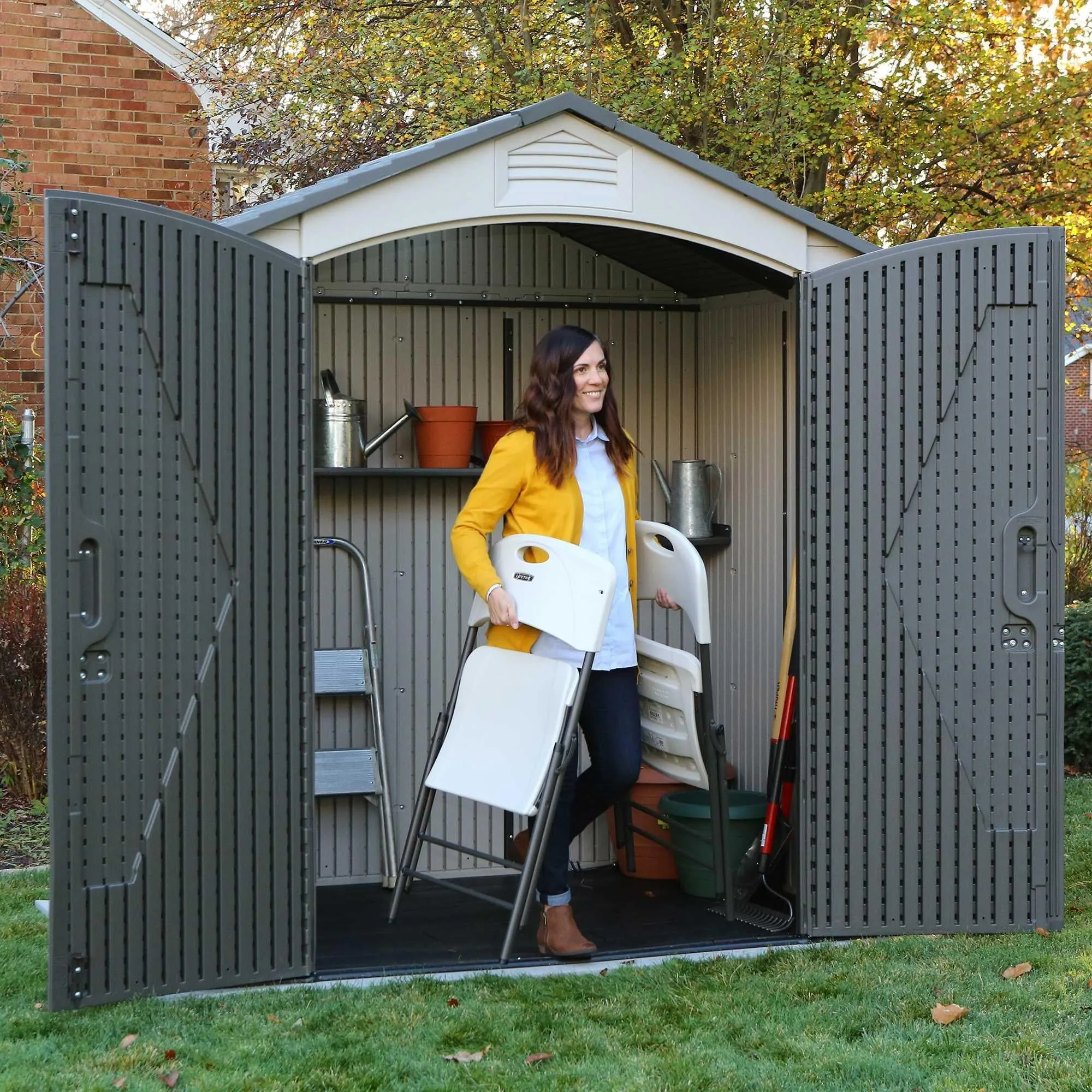 Lifetime 7 Ft. X 4.5 Ft. Outdoor Storage Shed – 60057