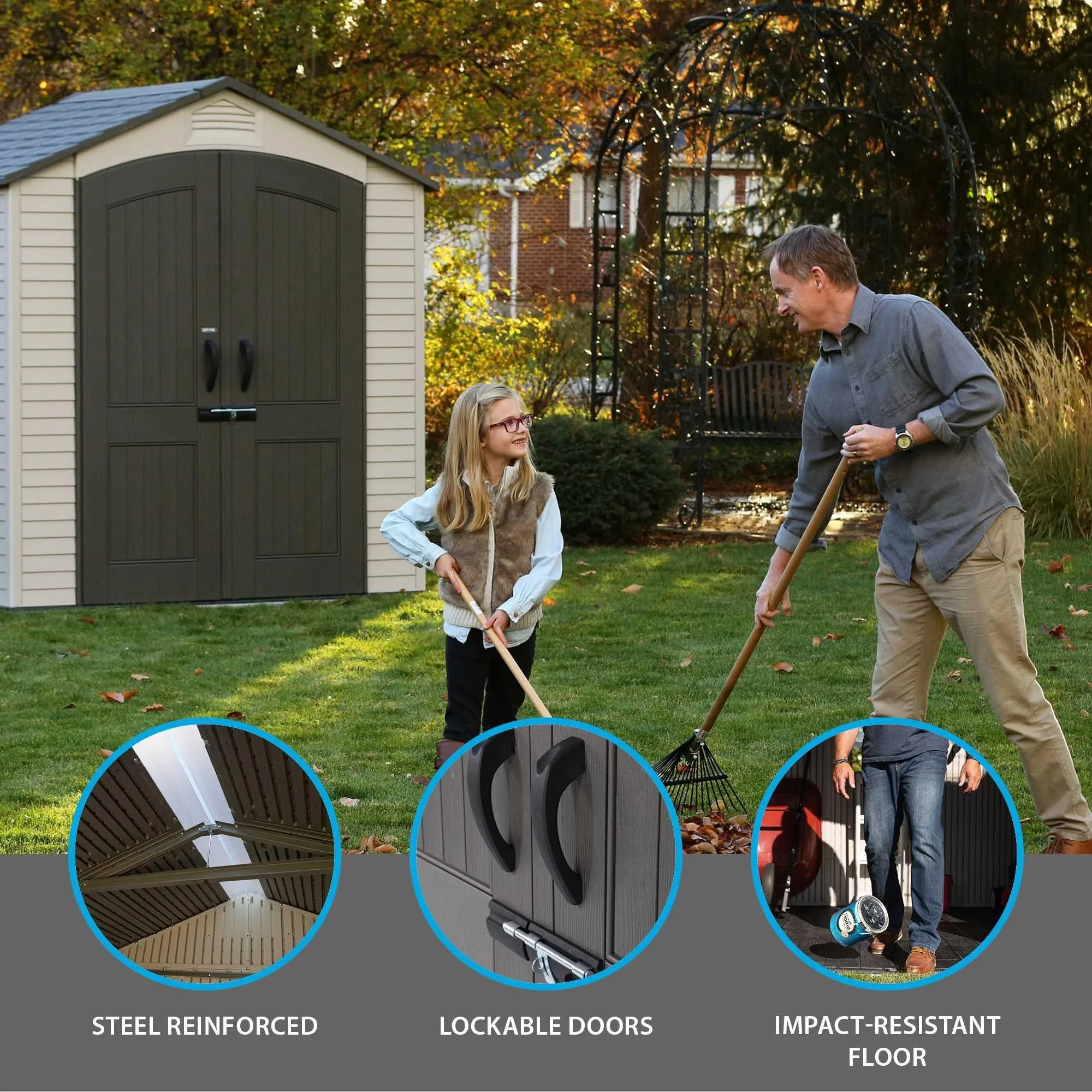 Lifetime 7 Ft. X 4.5 Ft. Outdoor Storage Shed – 60057