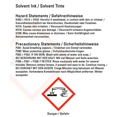 easy SS21 Solvent ink for Mimaki JV32, JV33, JV34, JV150, JV300, CJV, 1 Liter bottle